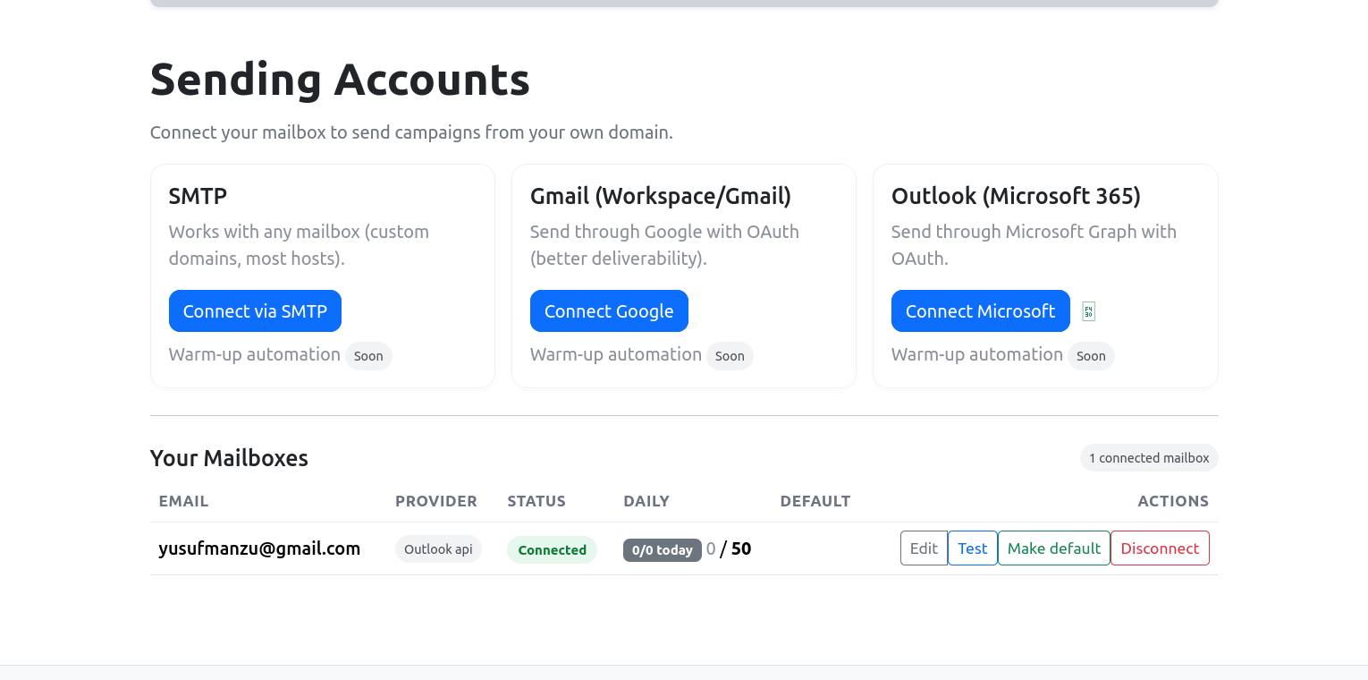 Microsoft Connection Pane